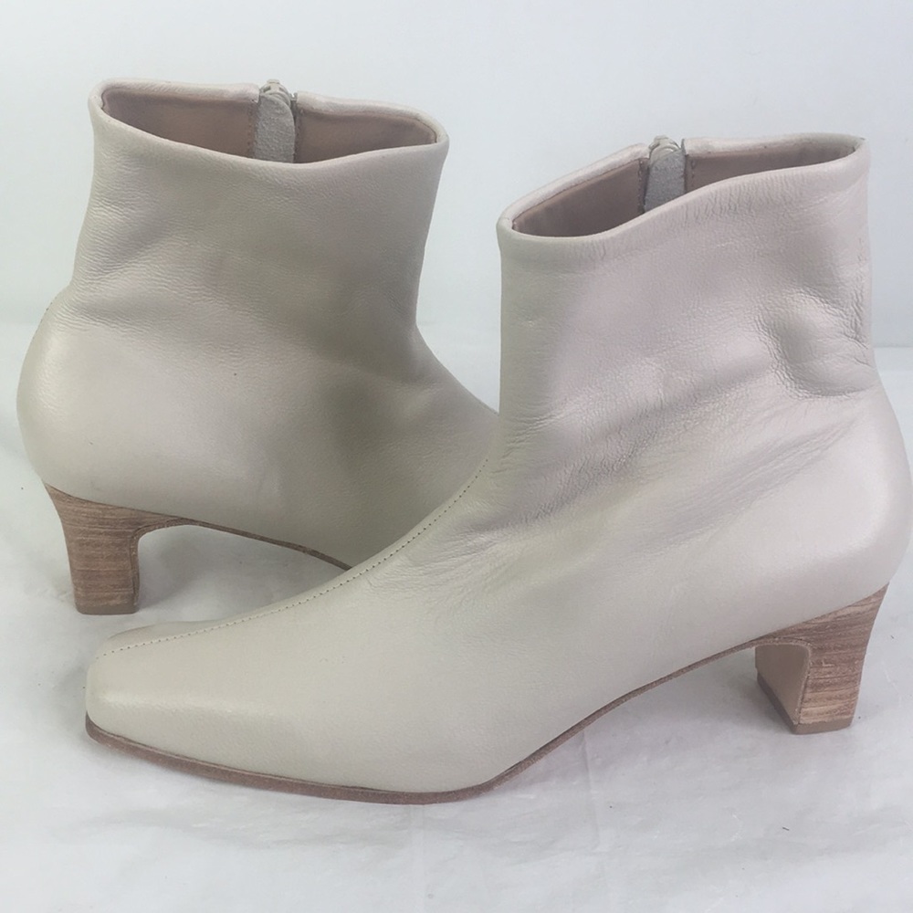 Huma Blanco Bolena ankle boots leather size 7 fits like 6 New $300